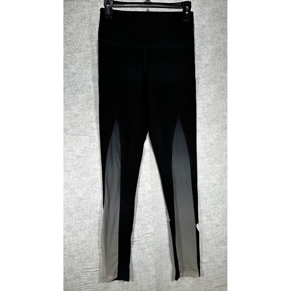 Victoria Secret's Pink Ultimate Black with White Stripe Yoga Pants Size Small - Picture 1 of 6